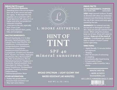Package Label (Moore 204)